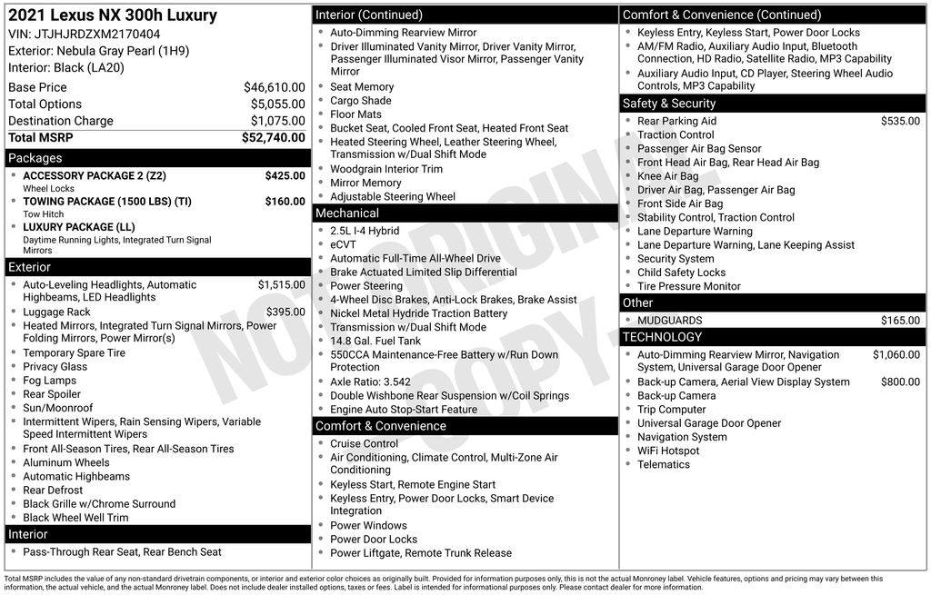 lexus nx hybrid 2021 JTJHJRDZXM2170404 image lexus nx hybrid 2021 JTJHJRDZXM2170404 image